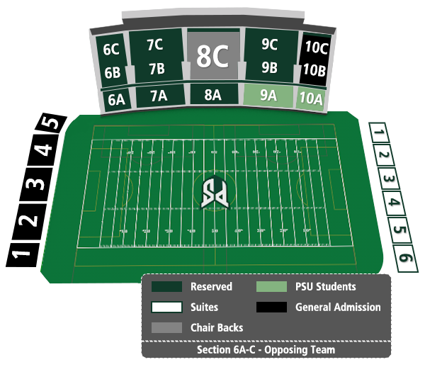 Portland State University Ticketing 2023 VIKINGS Football Season TRACKING
