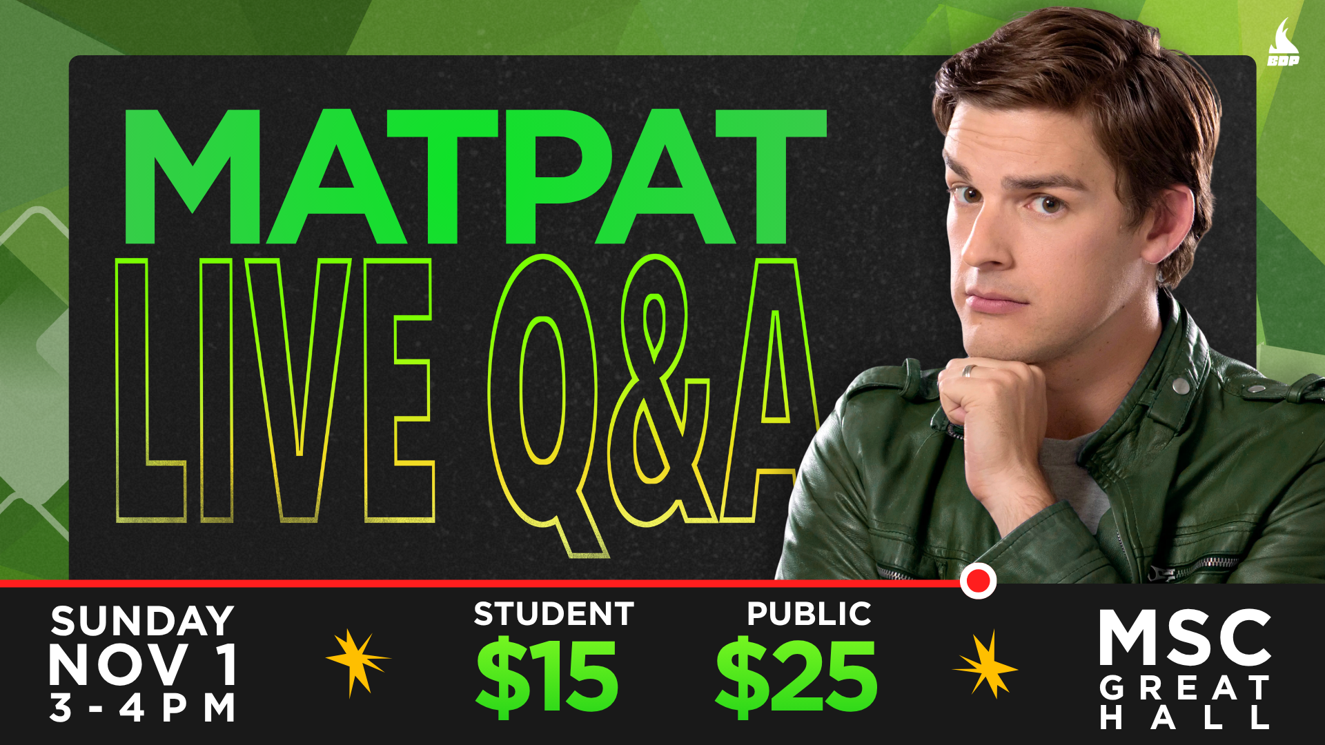 UW Stout Tickets - MatPat Live Q&A